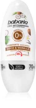 Babaria Coconut & Vanilla anti-transpirant roll-on  effet 48h