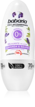 Babaria Lavanda & Salvia αντιιδρωτικό ρολλ-ον με 48 - ώρη προστασία