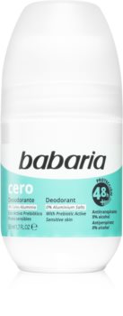 Babaria Deodorant Cero Roll-On Deo Aluminiumzoutvrij  voor Gevoelige Huid