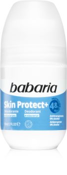 Babaria Deodorant Skin Protect+ desodorizante roll-on com ingrediente antibacteriana