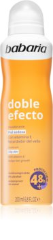 Babaria Deodorant Double Effect antitranspirante em spray anti-crescimento de pêlos