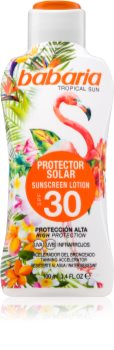 Babaria Tropical Sun lait protecteur solaire SPF 30