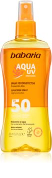 Babaria Sun Aqua UV apsaugos nuo saulės purškiklis SPF 50