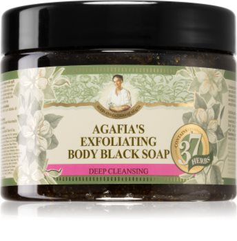 Babushka Agafia 37 Herbs Exfolierend Zeep Zwart