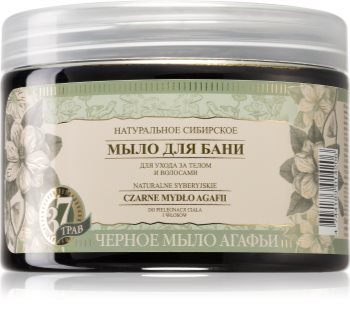 Babushka Agafia Natural Siberian savon noir corps et cheveux