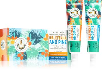 Babushka Agafia Sea Buckthorn & Pine natürliche Zahncreme (vorteilhafte Packung)