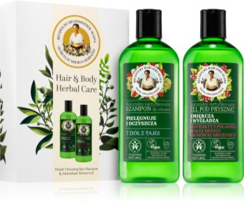 Babushka Agafia Hair & Body Herbal Care Gift Set (for Body and Hair)