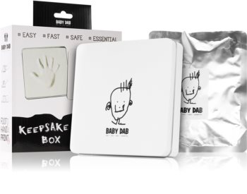Baby Dab Keepsake Box Kit pour Empreintes Bébé