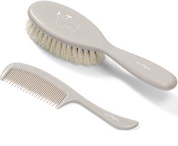 BabyOno Take Care Hairbrush and Comb Set Gray (für Kinder ab der Geburt)