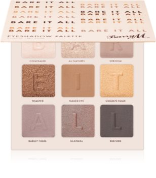 Barry M Bare It All paleta senčil za oči