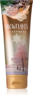 Bath & Body Works Snowflakes & Cashmere telový krém pre ženy 226 g