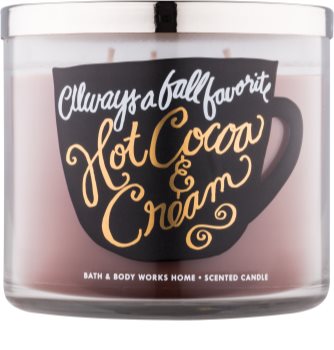 Bath & Body Works Hot Cocoa & Cream vonná svíčka 411 g