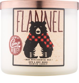 Bath & Body Works Camp Winter Flannel vonná sviečka 411 g