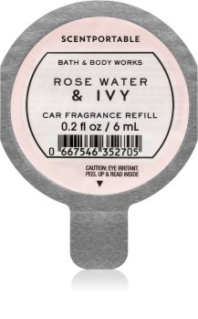 Bath & Body Works Rose Water & Ivy Auton ilmanraikastin Täyttöpakkaus