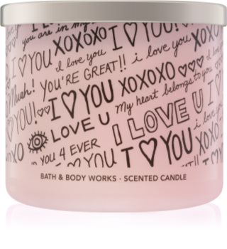 bath and body works i love you candle