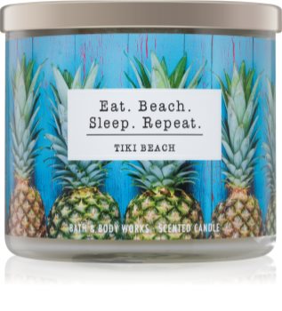 Bath & Body Works Tiki Beach duftkerze I. Eat. Beach. Sleep. Repeat.