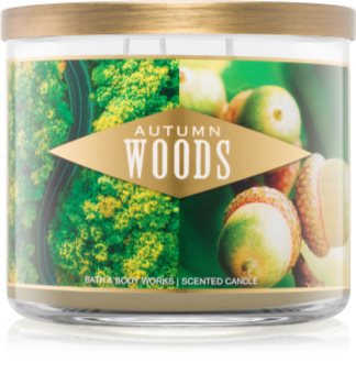 autumn woods bath and body works candle