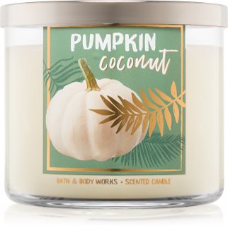 Bath & Body Works Pumpkin Coconut vonná sviečka 411 g