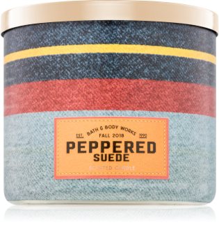 Bath & Body Works Peppered Suede illatos gyertya I.