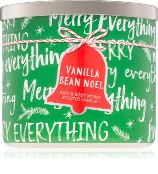 bath and body works candle vanilla bean noel