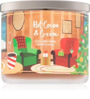 Bath & Body Works Hot Cocoa & Cream vonná sviečka V.