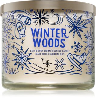 Bath & Body Works Winter White Woods illatos gyertya