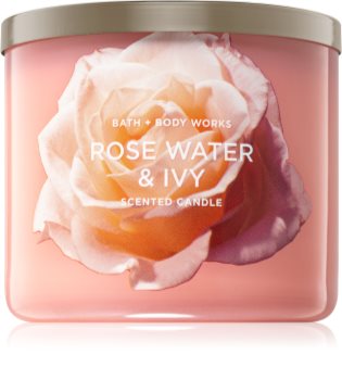 Bath & Body Works Rose Water & Ivy duftkerze II.
