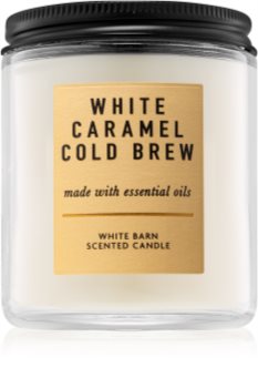 Bath Body Works White Caramel Cold Brew Scented Candle I