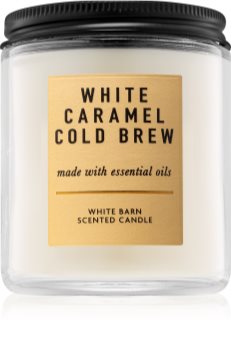 Bath & Body Works White Caramel Cold Brew vonná sviečka I.