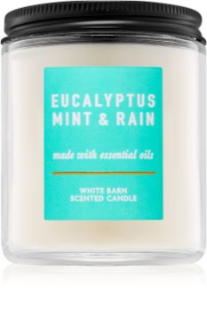 bath and body works eucalyptus mint and rain candle