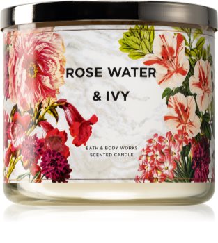 Bath & Body Works Rose Water & Ivy duftkerze IV.