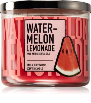 Bath & Body Works Watermelon Lemonade vonná sviečka s esenciálnymi olejmi