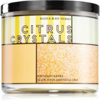 Bath & Body Works Citrus Crystals vela perfumada