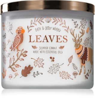 Bath & Body Works Leaves vonná svíčka s esenciálními oleji
