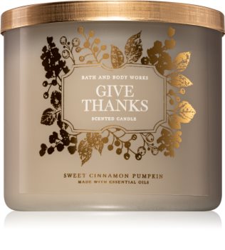 Bath & Body Works Sweet Cinnamon Pumpkin illatos gyertya I. (Give Thanks)