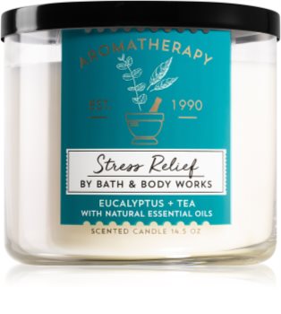 Bath & Body Works Aromatherapy Eucalyptus & Tea geurkaars