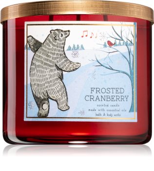 Bath & Body Works Frosted Cranberry vela perfumada III