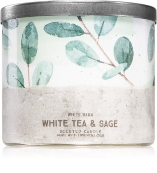 Bath & Body Works White Tea& Sage vela perfumada