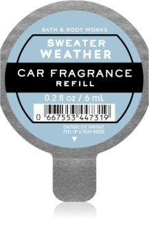 Bath & Body Works Sweater Weather άρωμα για αυτοκίνητο ανταλλακτικό