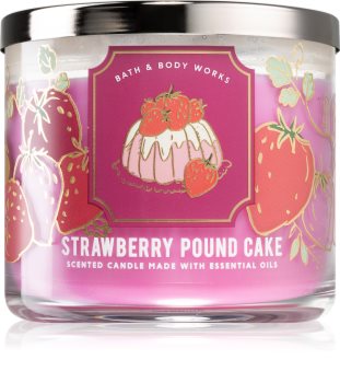 Bath & Body Works Strawberry Pound Cake bougie parfumée I.