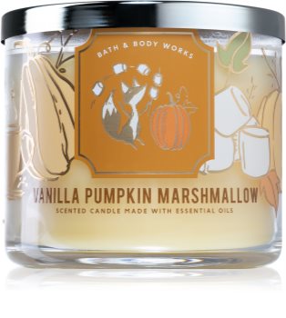 bath and body works vanilla pumpkin marshmallow candle