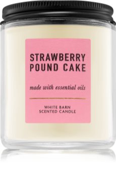 Bath & Body Works Strawberry Pound Cake scented candle I.