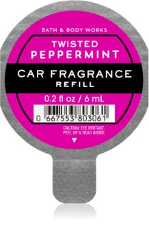 Bath & Body Works Twisted Peppermint vôňa do auta náhradná náplň