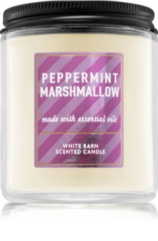 Bath & Body Works Peppermint Marshmallow vonná svíčka