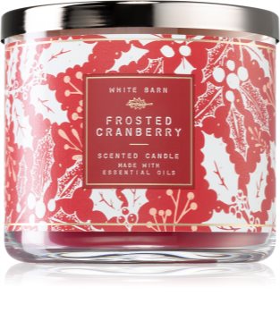 bath and body works candle frosted cranberry