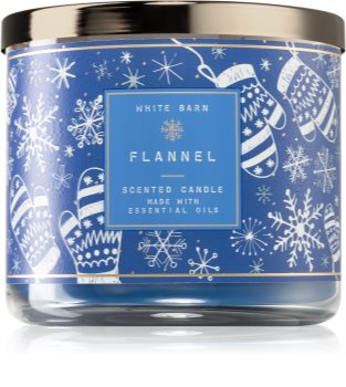 Bath & Body Works Flannel vela perfumada  con aceites esenciales II.