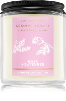 Bath & Body Works Aromatherapy Rose & Lavender geurkaars