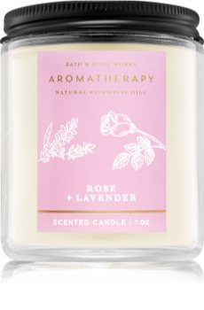 Bath & Body Works Aromatherapy Rose & Lavender ароматна свещ
