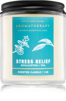 Bath & Body Works Stress Relief Eucalyptus Tea illatos gyertya