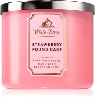 bath and body works candle strawberry pound cake